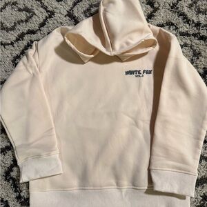 White Fox Cream Hoodie